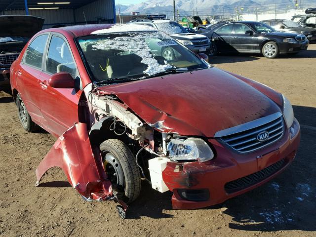 KNAFE121585569896 - 2008 KIA SPECTRA EX RED photo 1