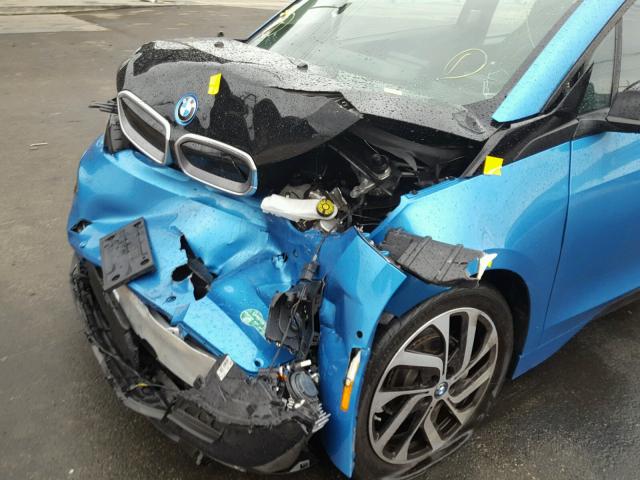 WBY1Z8C54HV889446 - 2017 BMW I3 REX BLUE photo 9