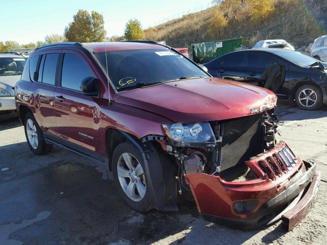 1C4NJDBB9FD282777 - 2015 JEEP COMPASS SP BURGUNDY photo 1