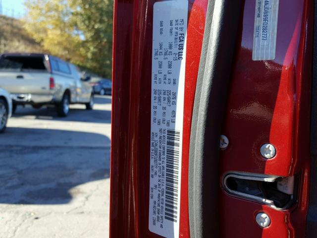 1C4NJDBB9FD282777 - 2015 JEEP COMPASS SP Bordeaux photo 10