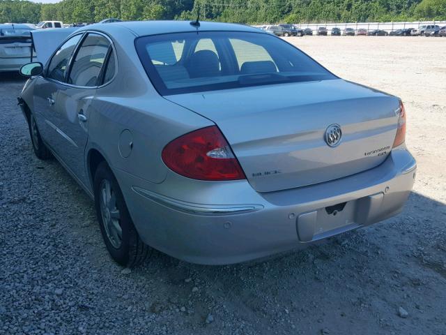 2G4WD582681350195 - 2008 BUICK LACROSSE C SILVER photo 3