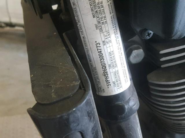 5VPHS26D073004773 - 2007 VICTORY MOTORCYCLES HAMMER S RED photo 10