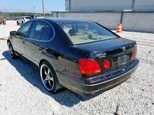 JT8BD69SX30183477 - 2003 LEXUS GS 300 BLACK photo 3