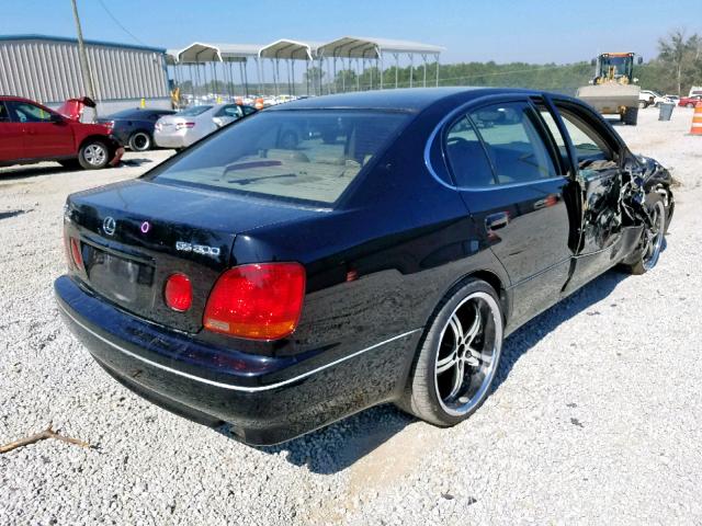 JT8BD69SX30183477 - 2003 LEXUS GS 300 BLACK photo 4