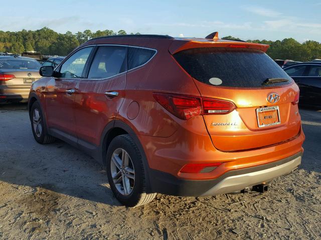 5XYZU3LB5HG469133 - 2017 HYUNDAI SANTA FE S ORANGE photo 3