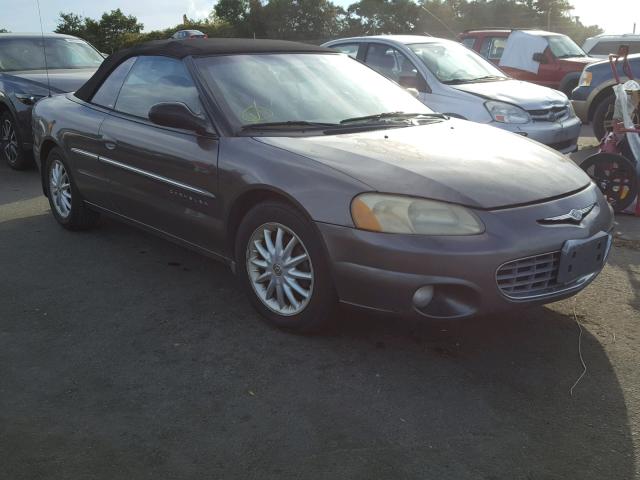 1C3EL55U51N599248 - 2001 CHRYSLER SEBRING LX GRAY photo 1