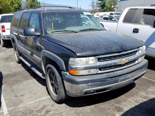 3GNEC16T82G222294 - 2002 CHEVROLET SUBURBAN BLACK photo 1