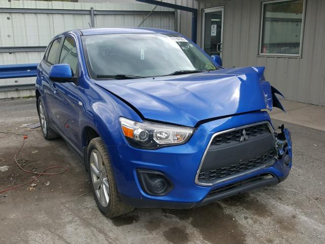 4A4AP3AW5FE043757 - 2015 MITSUBISHI OUTLANDER BLUE photo 1