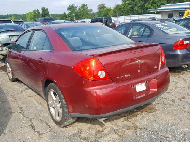 1G2ZH57N094161117 - 2009 PONTIAC G6 GT BURGUNDY photo 3