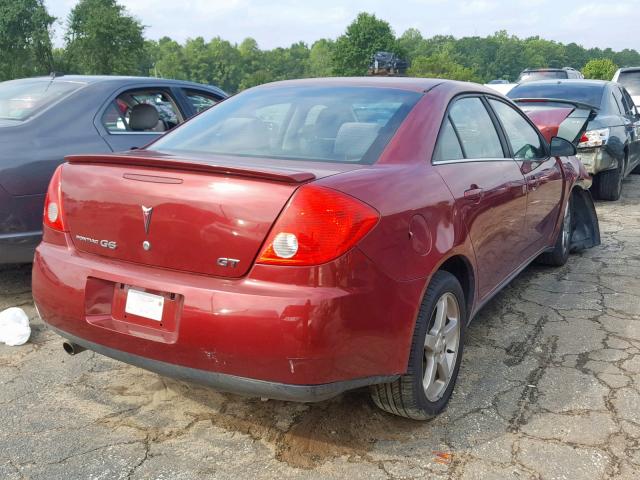 1G2ZH57N094161117 - 2009 PONTIAC G6 GT BURGUNDY photo 4