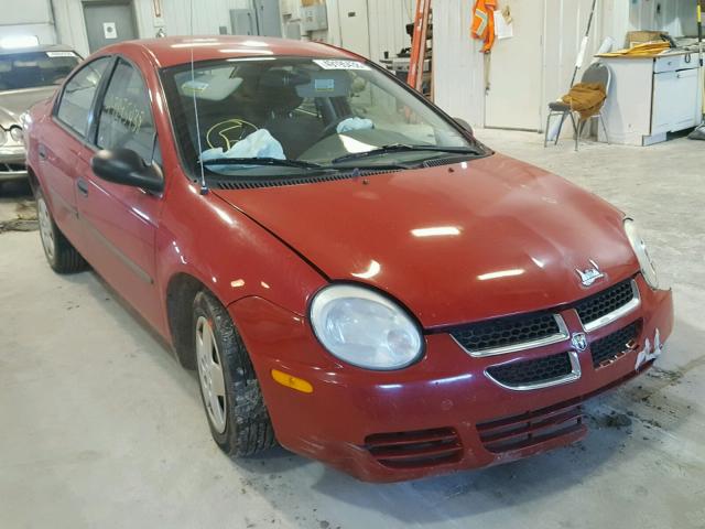 1B3ES26C34D584553 - 2004 DODGE NEON BASE RED photo 1