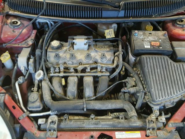 1B3ES26C34D584553 - 2004 DODGE NEON BASE RED photo 7