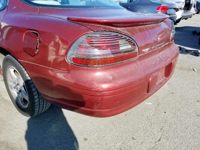1G2WK52J92F274941 - 2002 PONTIAC GRAND PRIX MAROON photo 10