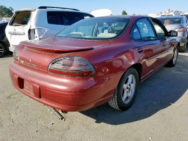 1G2WK52J92F274941 - 2002 PONTIAC GRAND PRIX MAROON photo 4