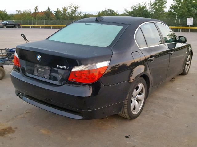 WBANE53596CK81036 - 2006 BMW 525 I BLACK photo 4