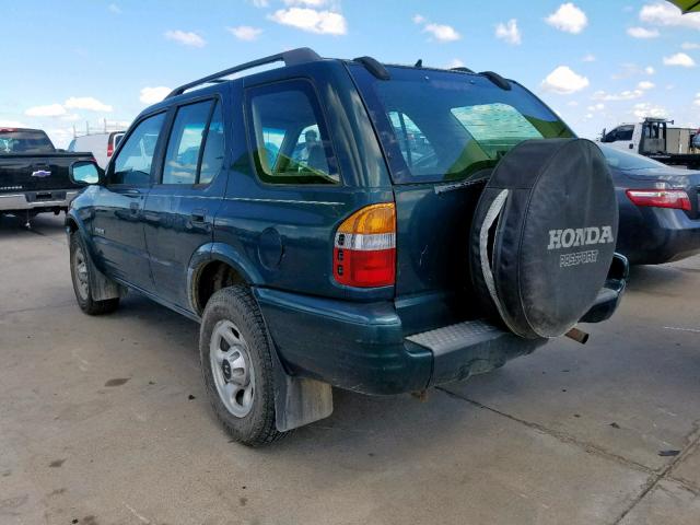 4S6CK58WX14408189 - 2001 HONDA PASSPORT E მწვანე ფოტო 3