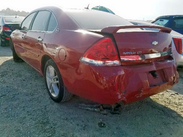 2G1WU583181205300 - 2008 CHEVROLET IMPALA LTZ RED photo 3