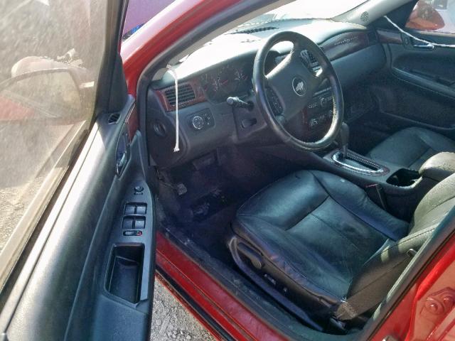 2G1WU583181205300 - 2008 CHEVROLET IMPALA LTZ RED photo 9