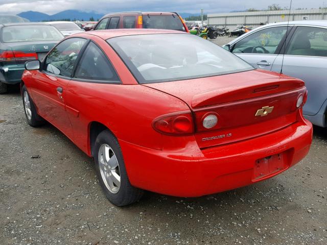 1G1JF12F357122336 - 2005 CHEVROLET CAVALIER L RED photo 3