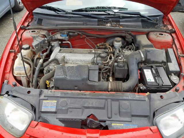 1G1JF12F357122336 - 2005 CHEVROLET CAVALIER L RED photo 7