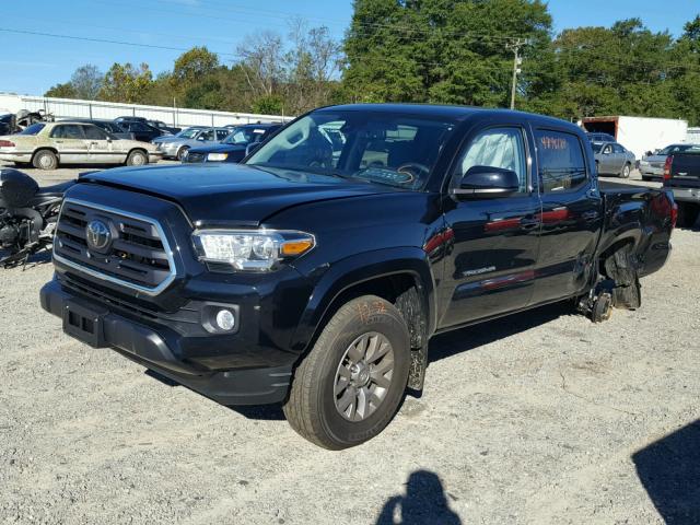 3TMCZ5ANXJM132031 - 2018 TOYOTA TACOMA DOU BLACK photo 2