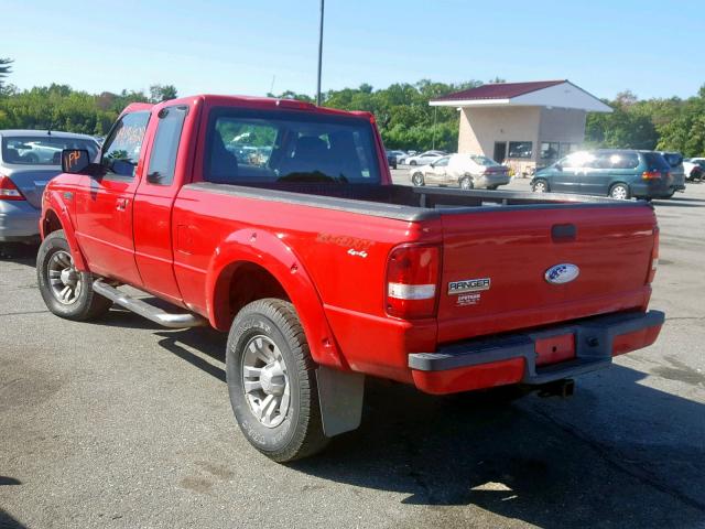 1FTZR45E67PA35636 - 2007 FORD RANGER SUP RED photo 3