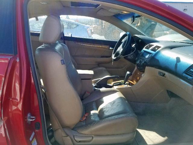 1HGCM82663A031724 - 2003 HONDA ACCORD EX RED photo 5