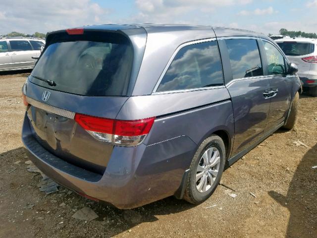 5FNRL5H42FB122078 - 2015 HONDA ODYSSEY EX GRAY photo 4