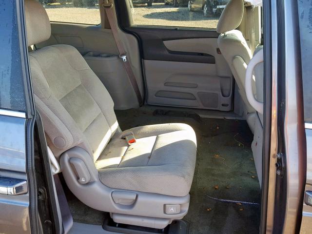 5FNRL5H42FB122078 - 2015 HONDA ODYSSEY EX GRAY photo 6