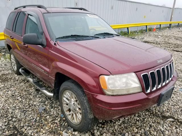 1J4GW58J82C136816 - 2002 JEEP GRAND CHER MAROON photo 1