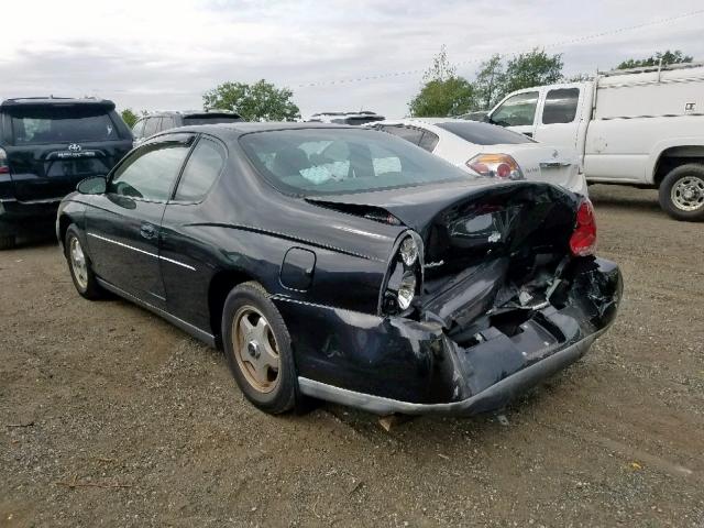 2G1WW12E139348979 - 2003 CHEVROLET MONTE CARL შავი ფოტო 3