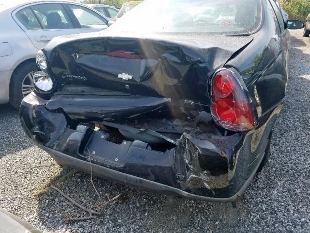 2G1WW12E139348979 - 2003 CHEVROLET MONTE CARL შავი ფოტო 9