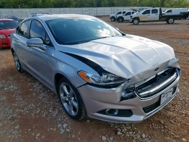 3FA6P0H77ER315544 - 2014 FORD FUSION SE SILVER photo 1