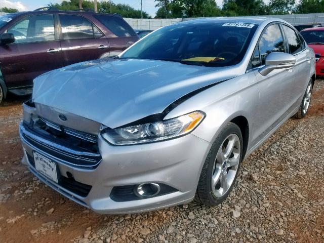 3FA6P0H77ER315544 - 2014 FORD FUSION SE SILVER photo 2