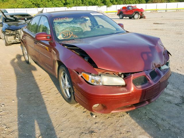 1G2WK52JX3F177197 - 2003 PONTIAC GRAND PRIX RED photo 1
