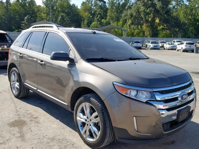 2FMDK3KC6EBA89112 - 2014 FORD EDGE LIMIT GRAY photo 1