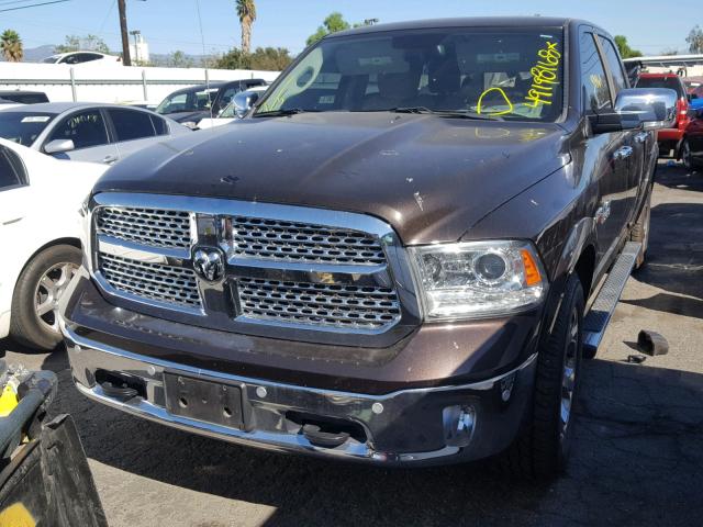 1C6RR7NT6GS391749 - 2016 RAM 1500 LARAM BROWN photo 2