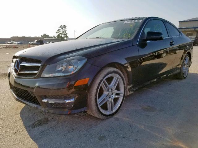 WDDGJ4HBXEG196557 - 2014 MERCEDES-BENZ C 250 BLACK photo 2