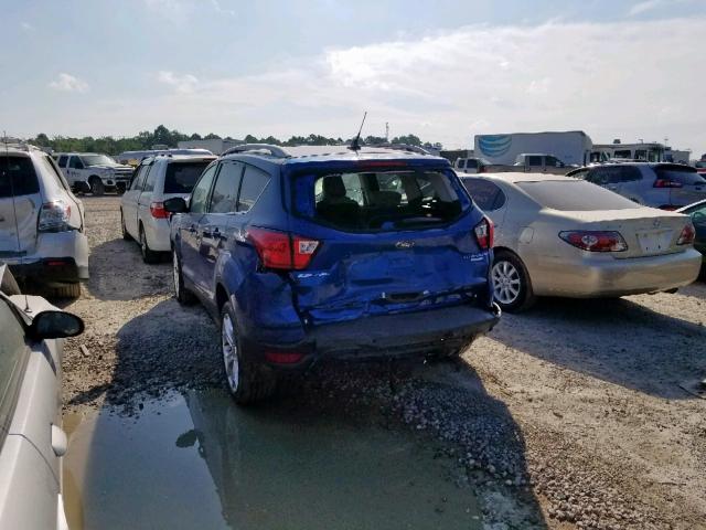 1FMCU0J9XKUC29906 - 2019 FORD ESCAPE TIT BLUE photo 3