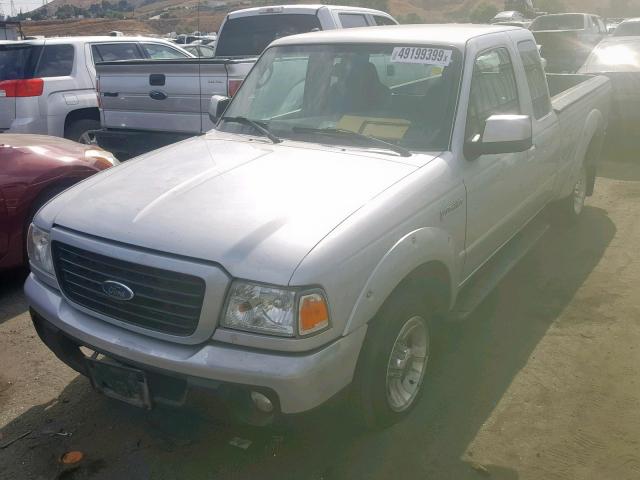 1FTYR44E89PA45519 - 2009 FORD RANGER SUP SILVER photo 2