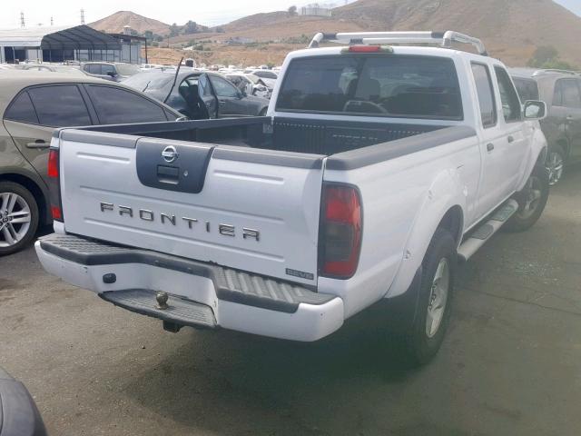 1N6ED29X72C374626 - 2002 NISSAN FRONTIER C WHITE photo 4