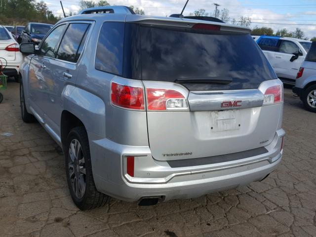 2GKFLVE35H6331231 - 2017 GMC TERRAIN DE SILVER photo 3