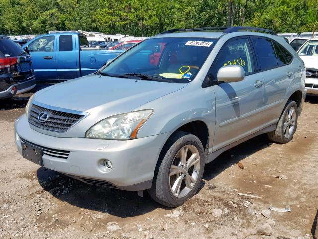 JTJHW31U172015655 - 2007 LEXUS RX 400H SILVER photo 2