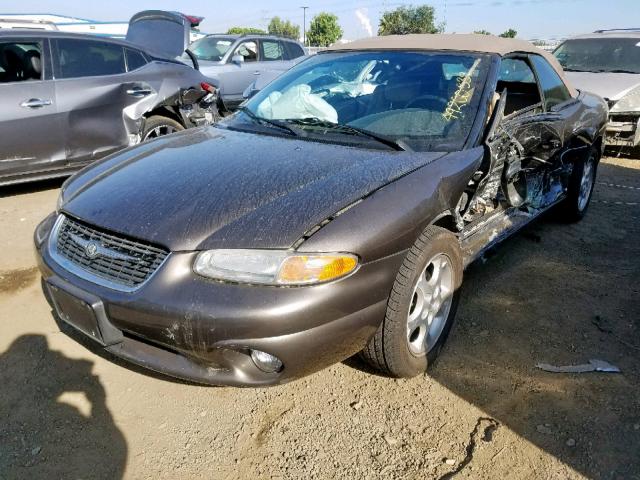 3C3EL55H4YT305366 - 2000 CHRYSLER SEBRING JX GRAY photo 2