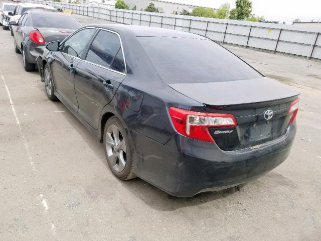 4T1BF1FK6CU185654 - 2012 TOYOTA CAMRY BASE BLACK photo 3