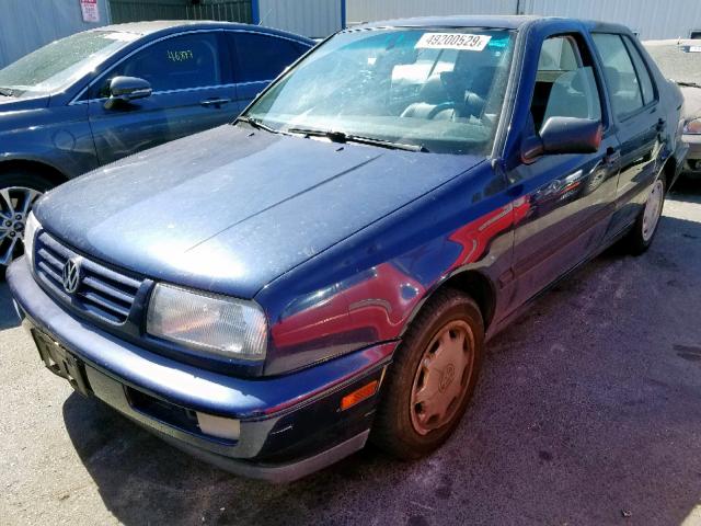 3VWRA81H2TM036648 - 1996 VOLKSWAGEN JETTA GL BLUE photo 2