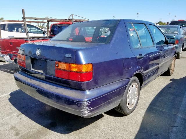 3VWRA81H2TM036648 - 1996 VOLKSWAGEN JETTA GL BLUE photo 4