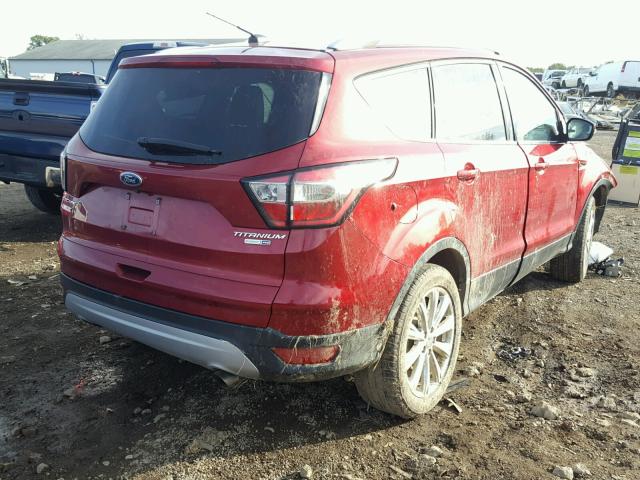 1FMCU9J94HUE44873 - 2017 FORD ESCAPE TIT RED photo 4