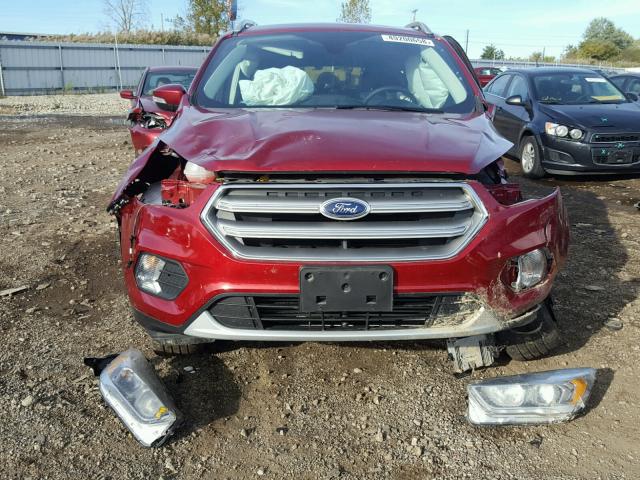 1FMCU9J94HUE44873 - 2017 FORD ESCAPE TIT RED photo 9