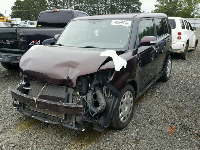 JTLKE50E591074612 - 2009 TOYOTA SCION XB Бордовый фото 2